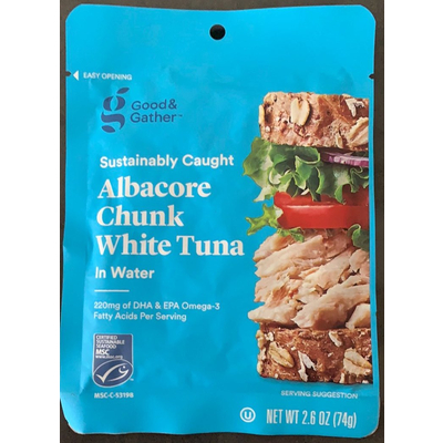 Sustainably Caught Albacore Chunk White Tuna in Water