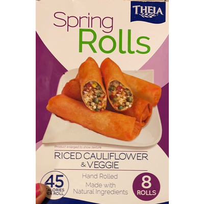 Riced Cauliflower & Veggie Spring Rolls