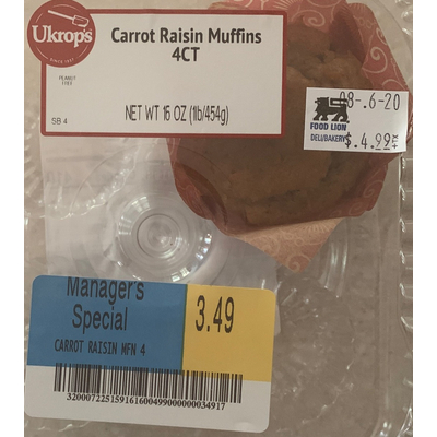 Carrot Raisin Muffins