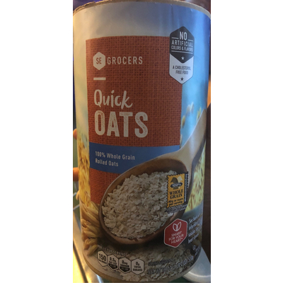 100% Whole Grain Rolled Oats Quick Oats