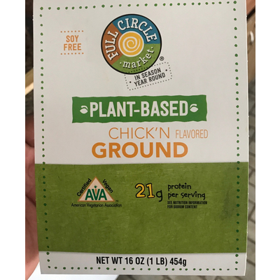 Chik'n Flavored Plant Based Ground
