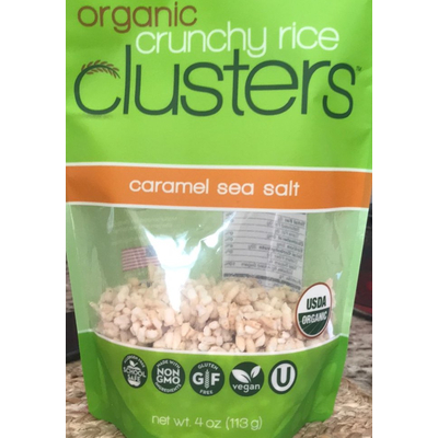 Organic Crunchy Rice Clusters, Caramel Sea Salt