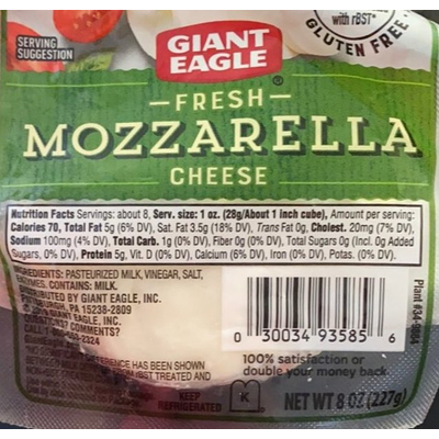 Fresh Mozzarella Cheese