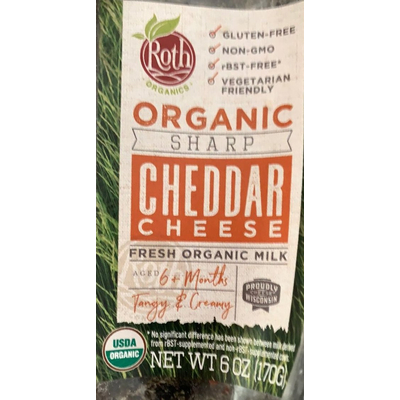 Organic Sharp Cheddar Cheese