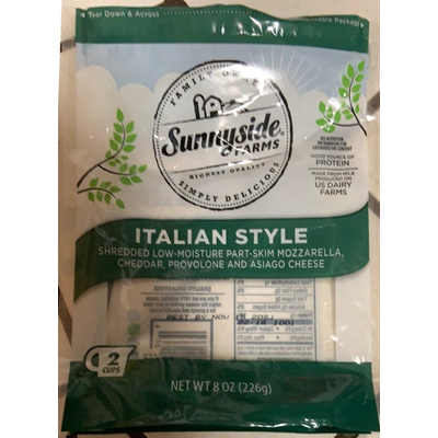 Italian Style Shredded Low-Moisture Part-Skim Moxxarella Cheddar, Provolone and