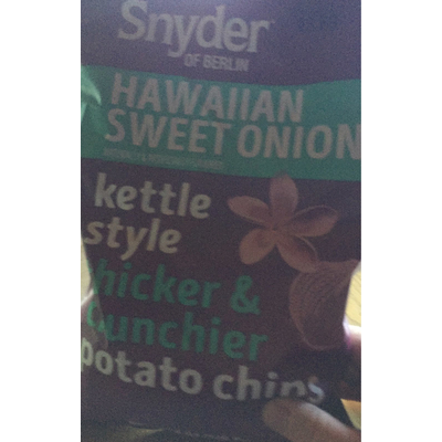 Kettle Style Thicker & Crunchier Hawaiian Sweet Onion Potato Chips