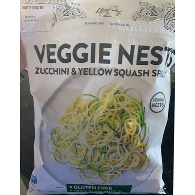 Zucchini & Yellow Squash Spirals Veggie Nests