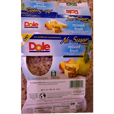 No Sugar Added Mixed Fruit