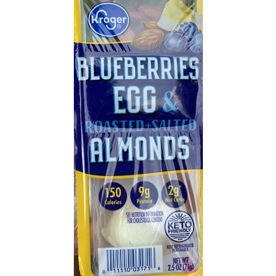 Blueberries Egg And Roasted Salted Almonds