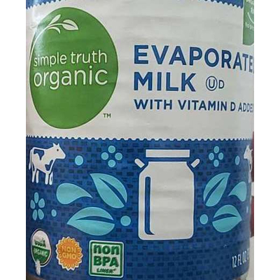Evaporated Milk With Vitamin D Added