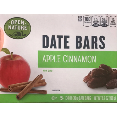 Date Bars, Apple Cinnamon