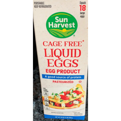 Cage Free Liquid Eggs Egg Product