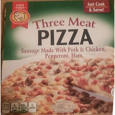Three Meat Pizza
