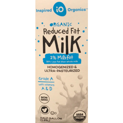 Organic Reduced Fat Milk