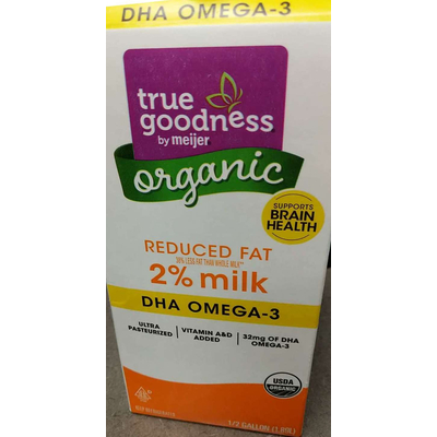 Organic Reduced Fat Milk