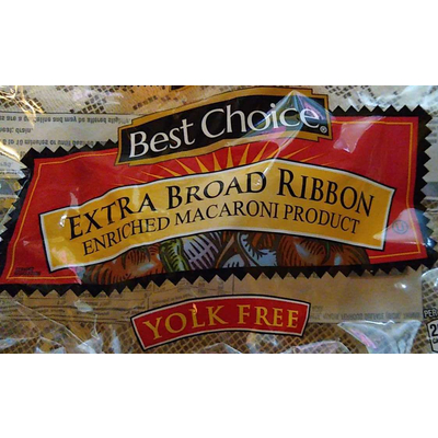 Enriched Macaroni Product, Extra Broad Ribbon
