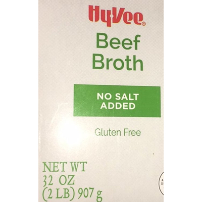 No Salt Added Gluten Free Beef Broth