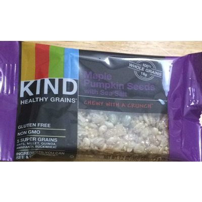 Granola Bar, Maple Pumpkin Seeds with Sea Salt