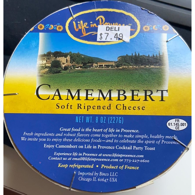 Camembert, Soft Ripened Cheese