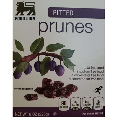 Pitted prunes