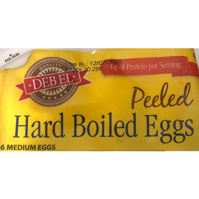 Peeled Hard Boiled Eggs
