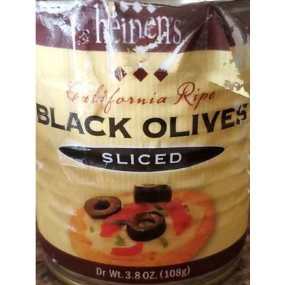 California Ripe Black Olives Sliced