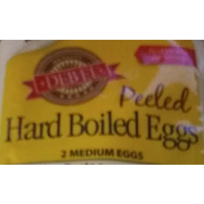 Peeled Hard Boiled Medium Eggs