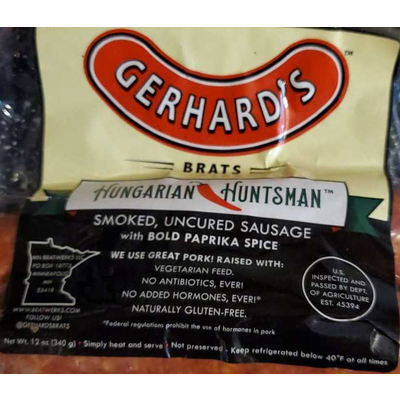 Smoked Uncured Sausage with Bold Paprika Spice Hungarian Huntsman