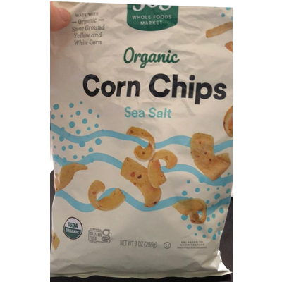 Organic Corn Chips, Sea Salt