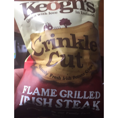 Flame Grilled Irish Steak Crinkle Cut Irish Potato Crisps