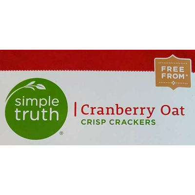 Cranberry Oat Crisp Crackers