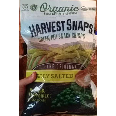 Green Pea Snack Crisps, Lightly Salted