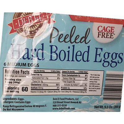 Peeled Hard Boiled Eggs