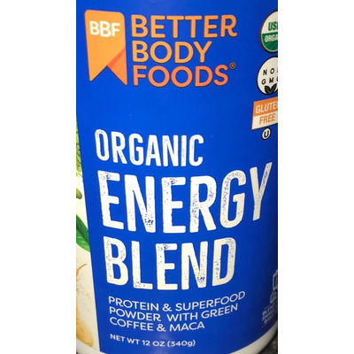 Organic Energy Blend Protein & Superfood Powder With Green Coffee & Maca
