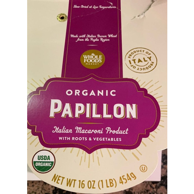Organic Papillon Italian Macaroni Product