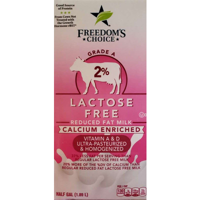 Lactose Free Reduced Fat Milk