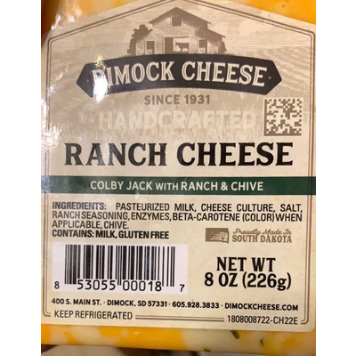Colby Jack With Ranch & Chive Ranch Cheese