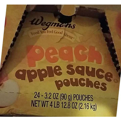 Peach Apple Sauce Pouches