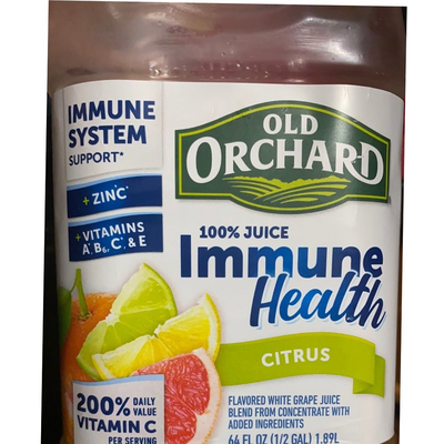 Citrus Flavored White Grape Juice Immune System Support