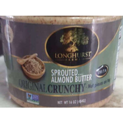 Sprouted Almond Butter, Original Crunchy