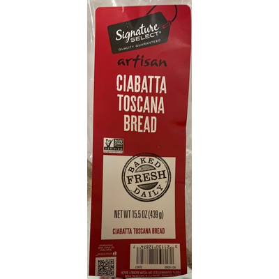 Artisan Ciabatta Toscana Bread