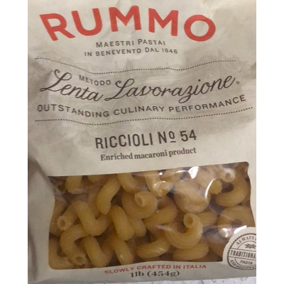 Enriched Macaroni Product, Riccioli No.54