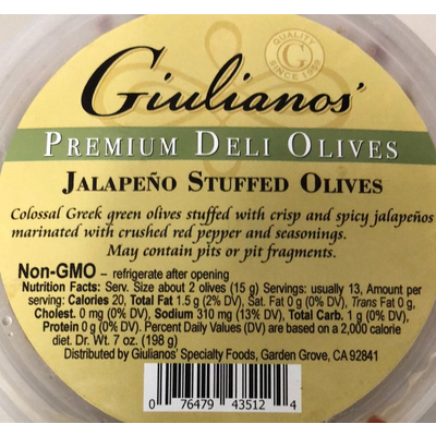 Jalapeno Stuffed Olives