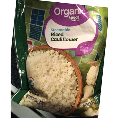 Riced Cauliflower, Steamable