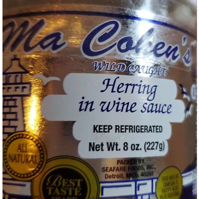 Wild Caught Herring in Wine Sauce