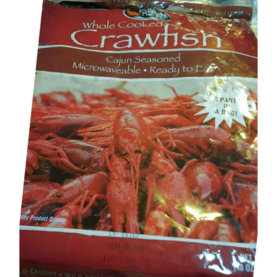 Whole Cooked Cajun Seasoned Crawfish