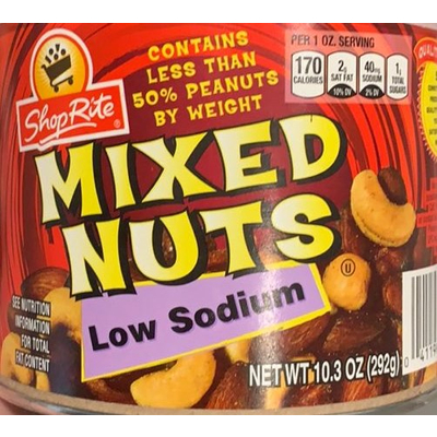 Low Sodium Mixed Nuts