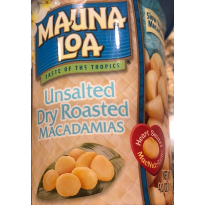Unsalted Dry Roasted Macadamias