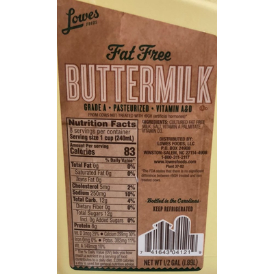 Fat Free Buttermilk
