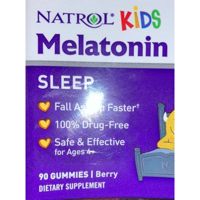 Melatonin Dietary Supplement Gummies, Berry